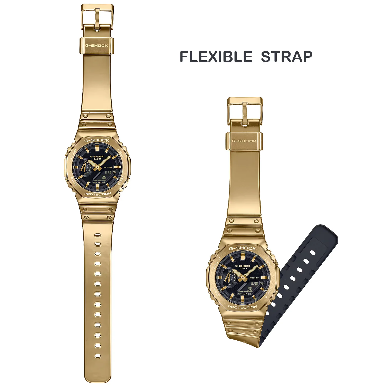 Casio G-Shock Full Metal 2100 Series Gold - GM2100YMG-9A - Image 3