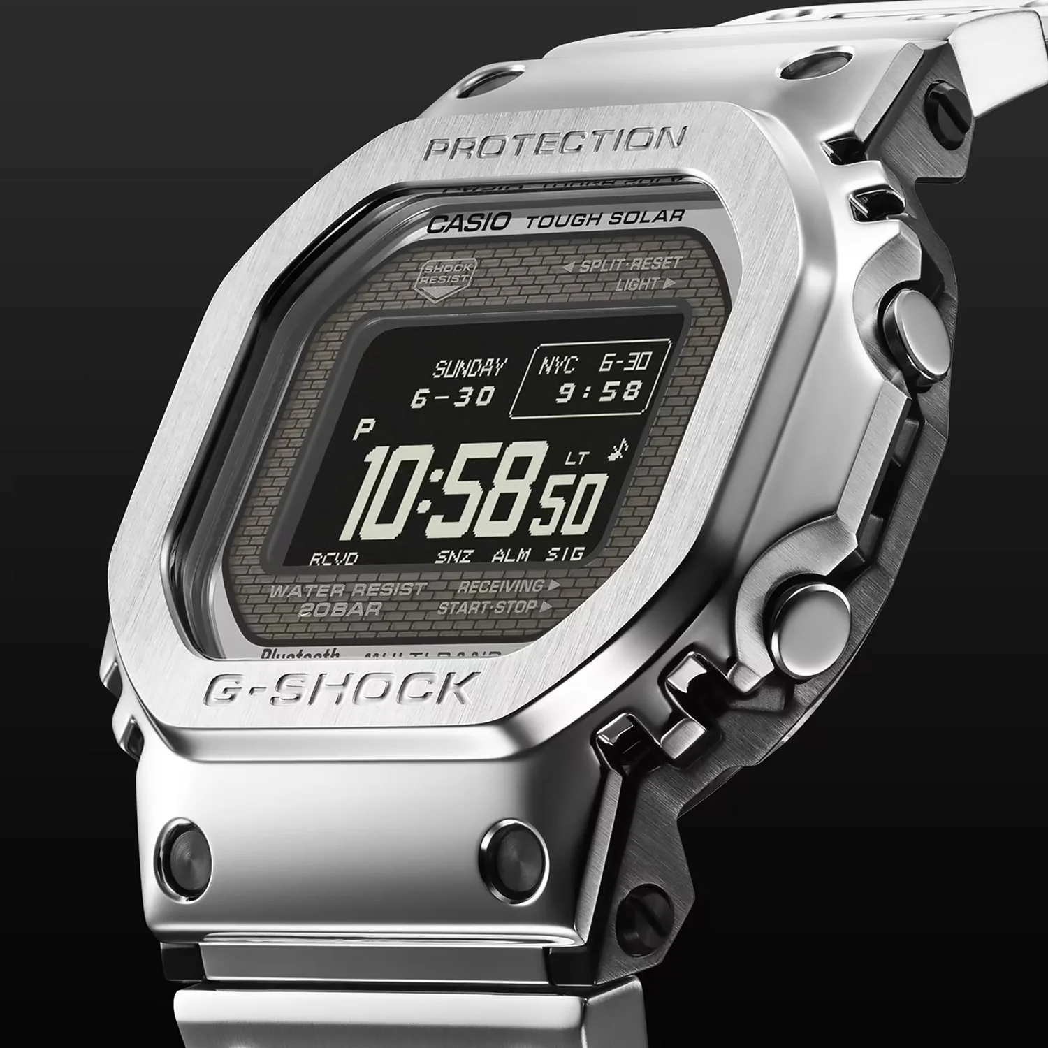 Casio G-Shock FULL METAL 5000 Series Silver Yamagata Factory - GMWBZ5000D-1 - Image 4