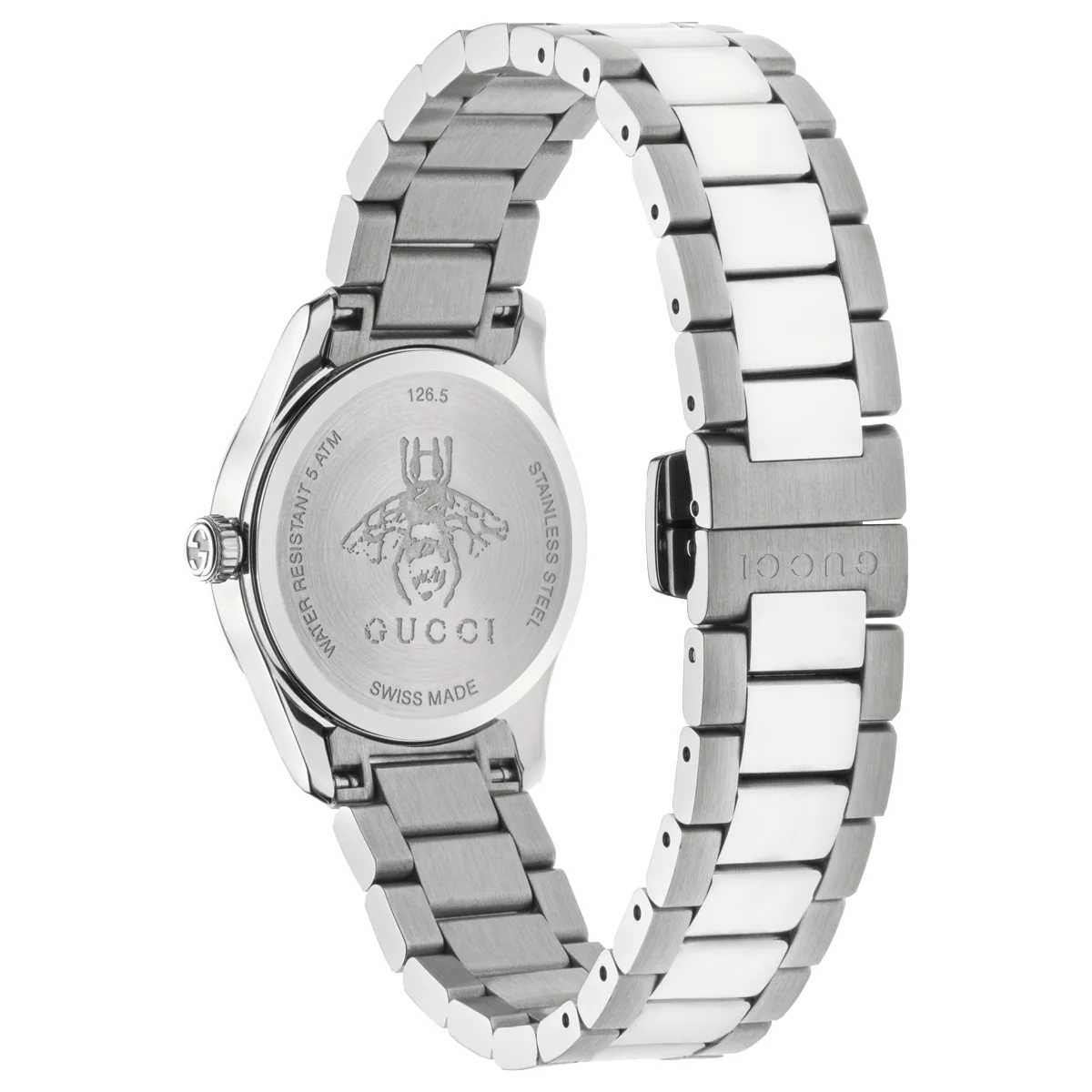 Gucci G-Timeless Iconic 27 mm Pink Mother of Pearl Dial Feline Motif M3 - YA1265013 - Image 2