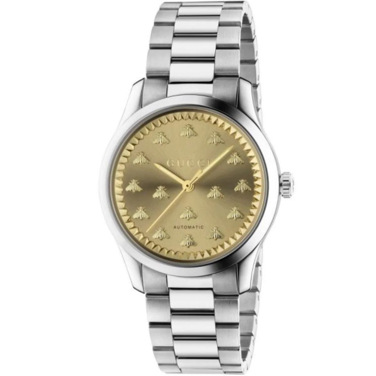 Gucci G-Timeless With Bee Motif 38 mm Automatic Yellow Gold-Tone Dial - YA1264191