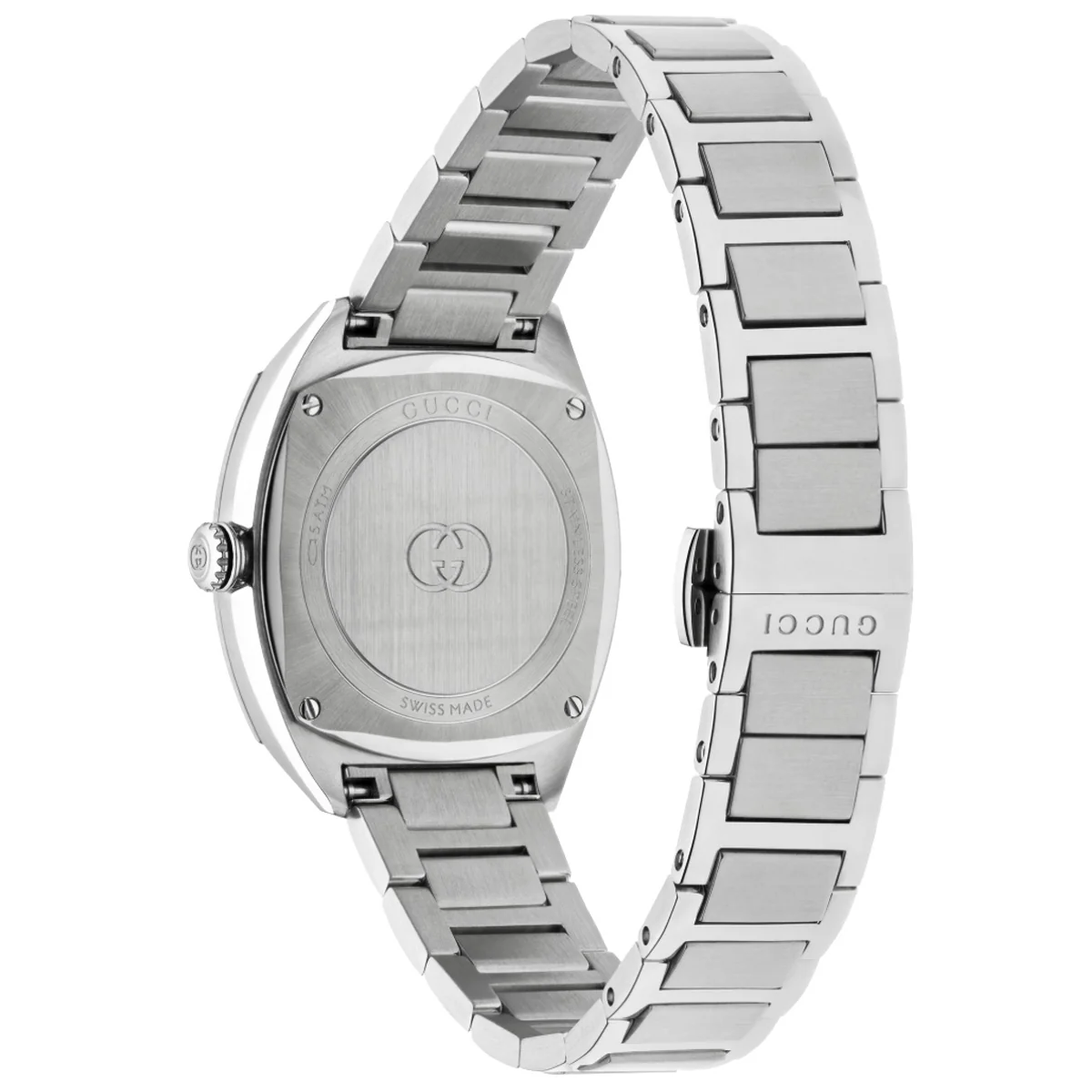 Gucci Interlocking M3 Diamond Dial Steel Bracelet - YA142510 - Image 2