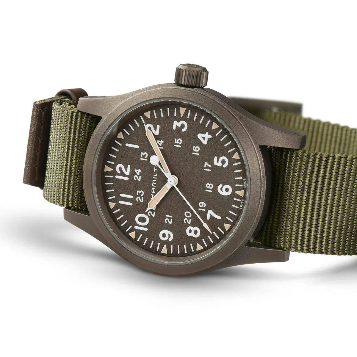 Hamilton - Khaki Field 38 mm Mechanical Green Earth Color PVD Case - H69449961 - Image 2