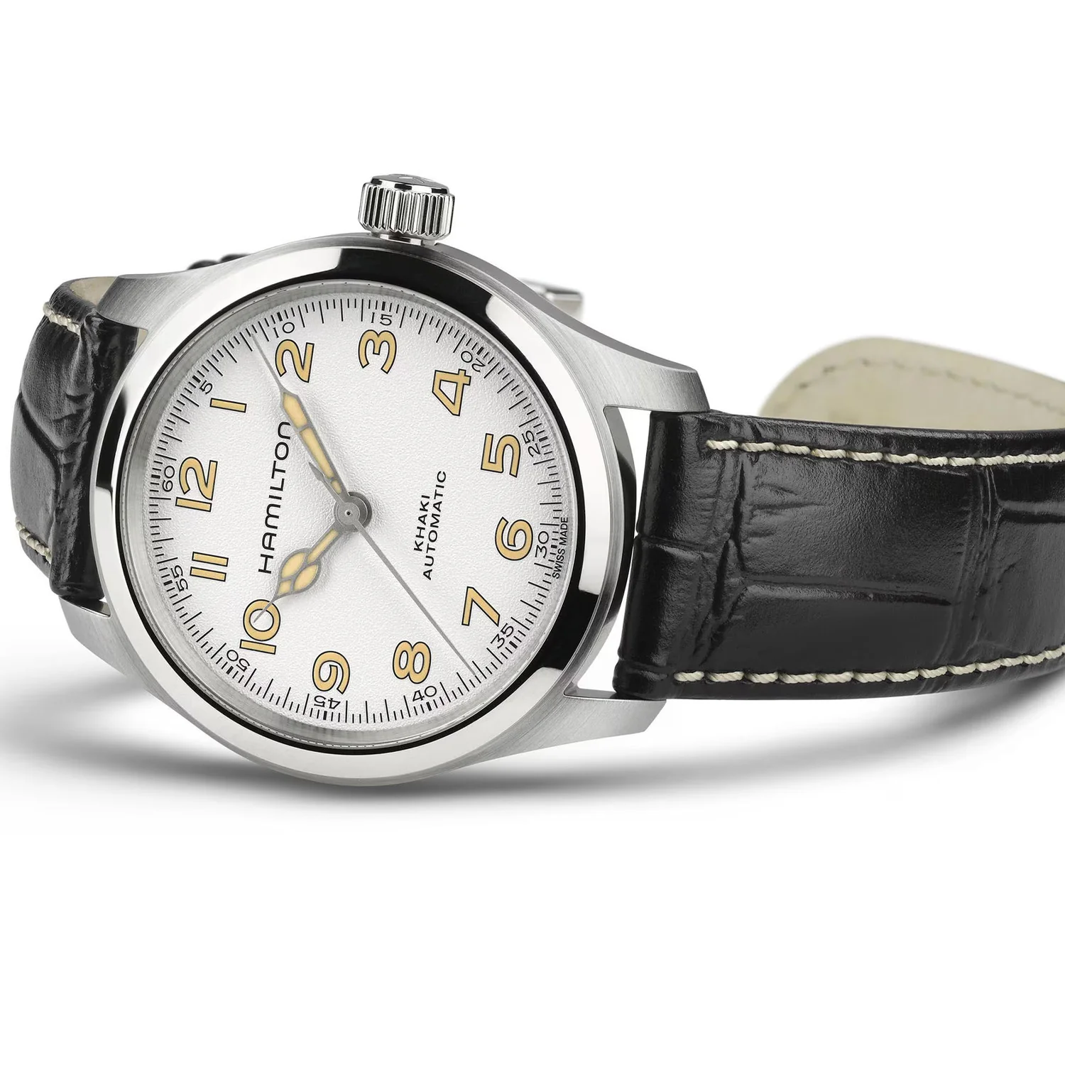Hamilton - Khaki Field Murph 38 mm Automatic White Dial Steel - H70405710 - Image 4