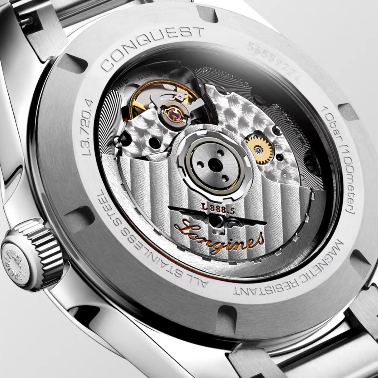 Longines - Conquest 38 mm Automatic Sunray Champagne Dial - L37204626 - Image 2