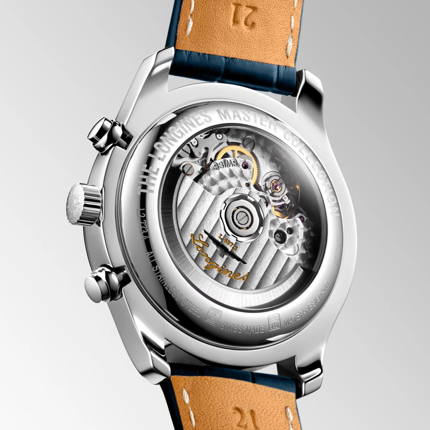 Longines - Master Collection 42 mm Moon Phase Triple Calendar Chronograph - L27734712 - Image 2