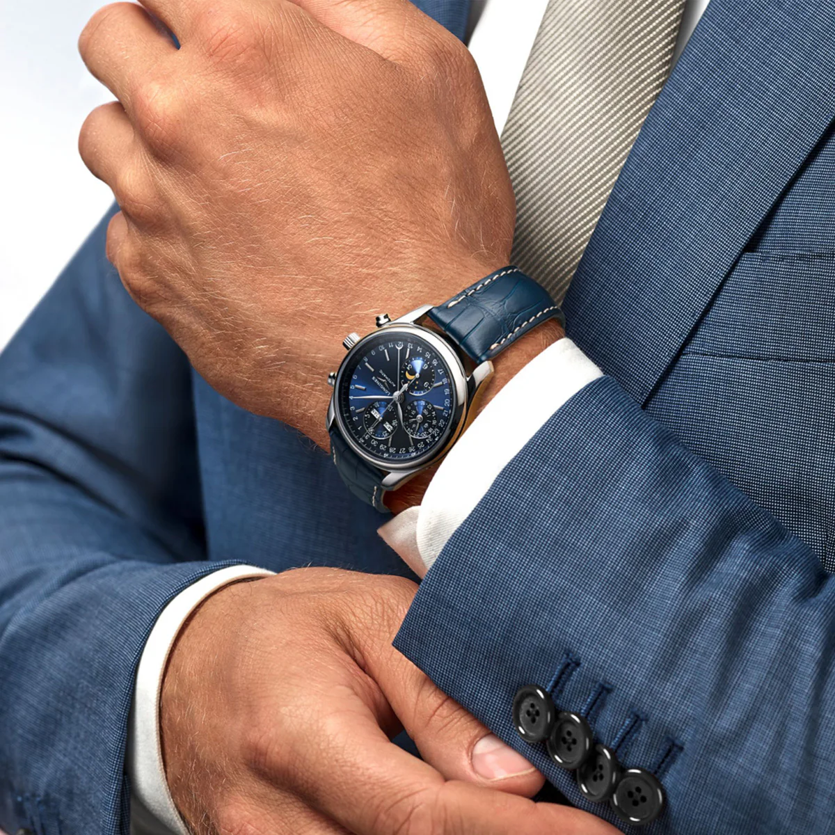 Longines - Master Collection 40 mm Moon Phase Triple Calendar Chronograph - L26734920 - Image 3