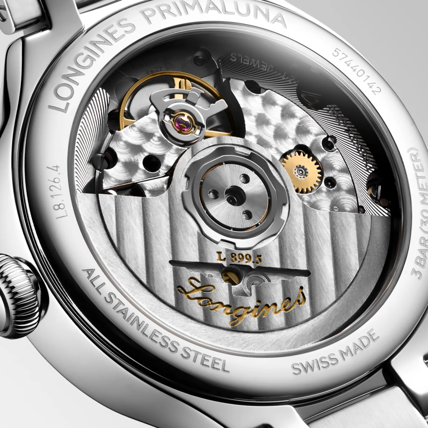Longines - PrimaLuna 34mm Moonphase Women's Automatic - L81264716 - Image 3