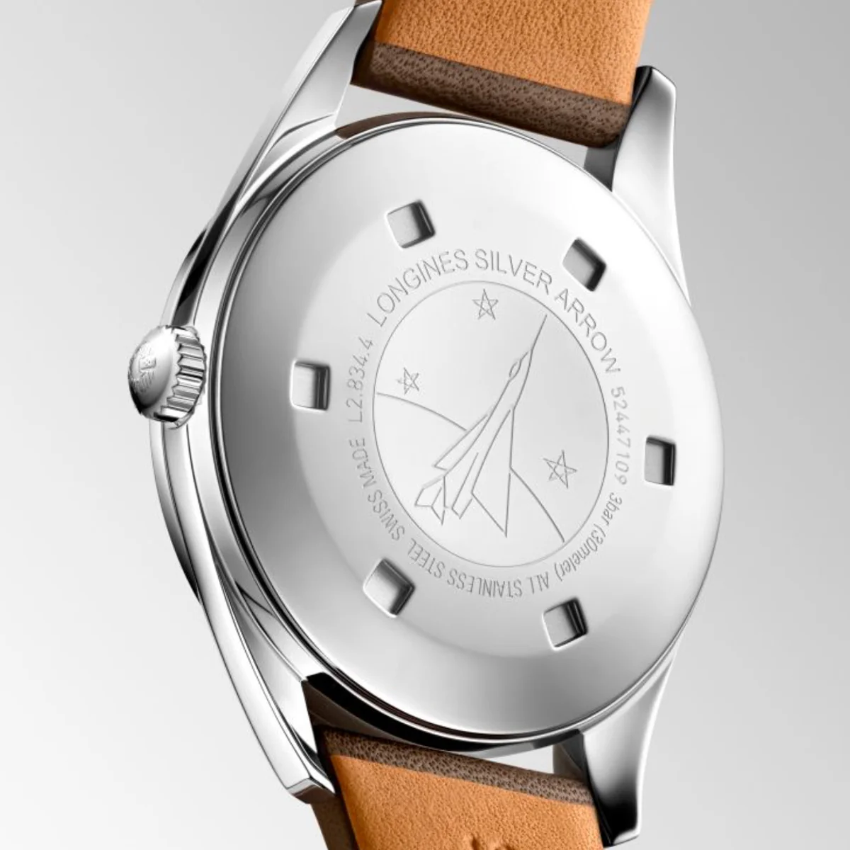 Longines - Heritage Classic 38.5 mm "Silver Arrow" Automatic - L28344722 - Image 2