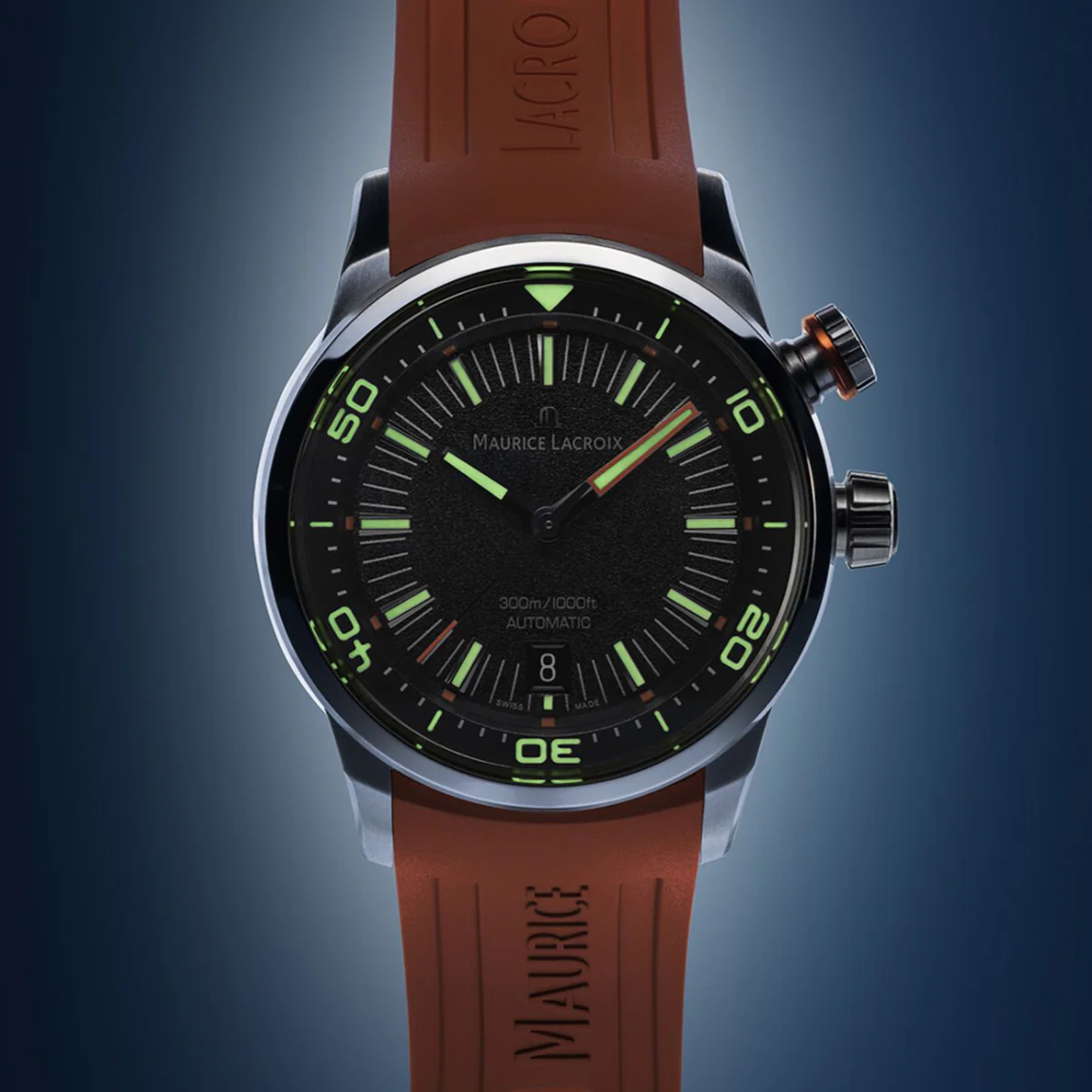 Maurice Lacroix - Points S Diver Orange & Black Straps - PT6248-SS00L-330-J - Image 2