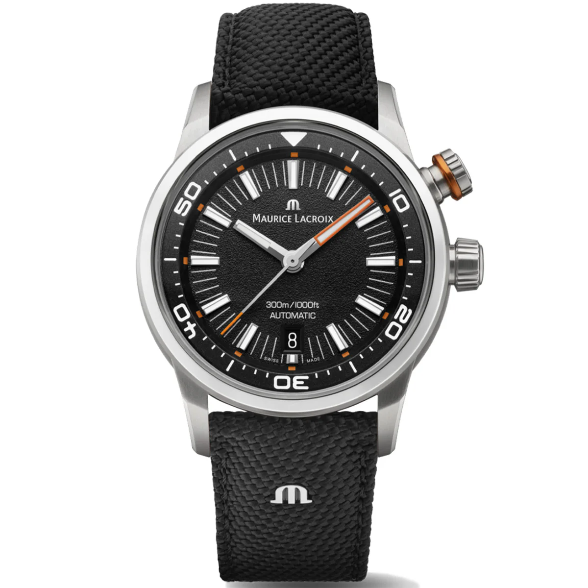 Maurice Lacroix - Points S Diver Orange & Black Straps - PT6248-SS00L-330-J - Image 4