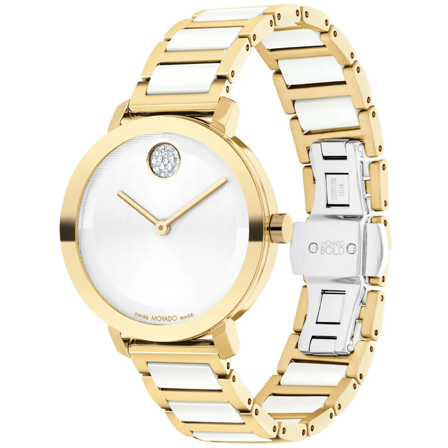 Movado - Bold Evolution 2.0 Ceramic & Steel 34 mm Lacquered Crystal Dial - 3601238 - Image 3