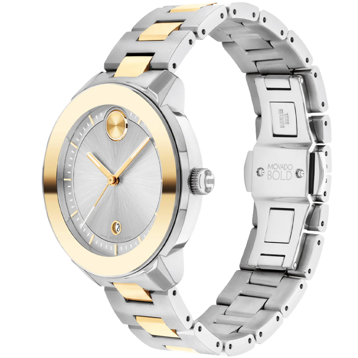 Movado - Bold Verso 38 mm Steel & Pale Yellow Gold Women's - 3600749 - Image 2