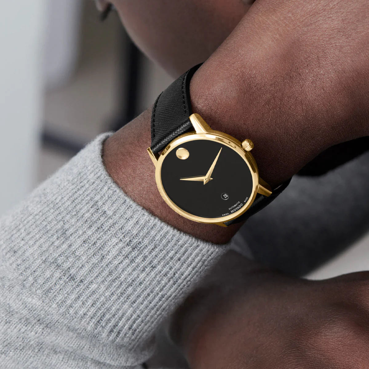Movado - Museum Classic 40 mm Automatic Yellow Gold PVD - 0607566 - Image 4