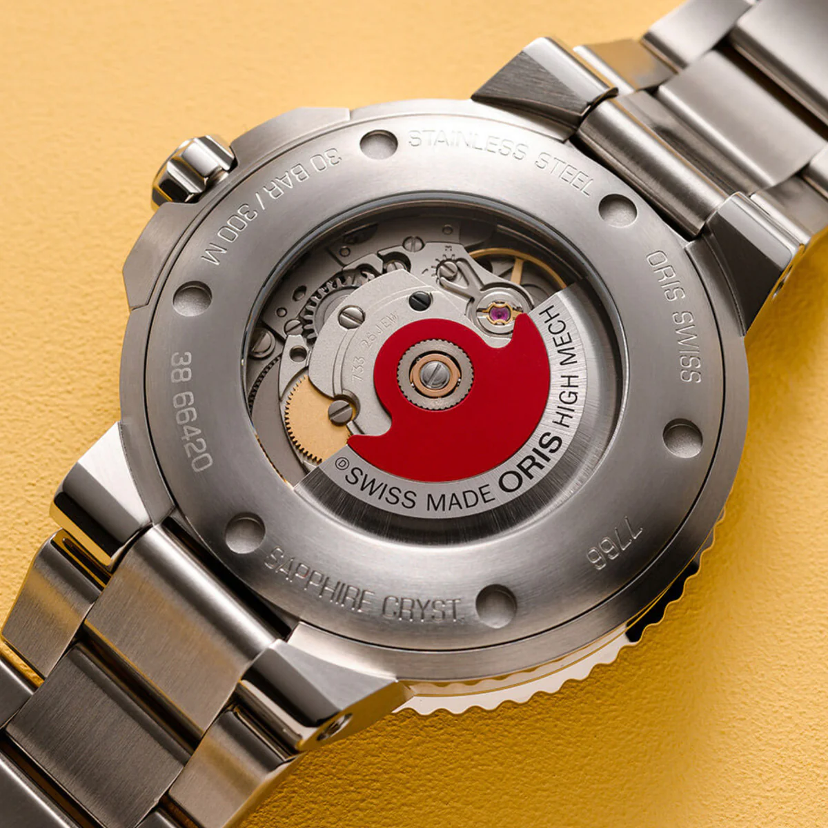 Oris - Aquis 41.5 mm Cherry Edition Red Dial Date - 0173377664158-0782205PEB - Image 2
