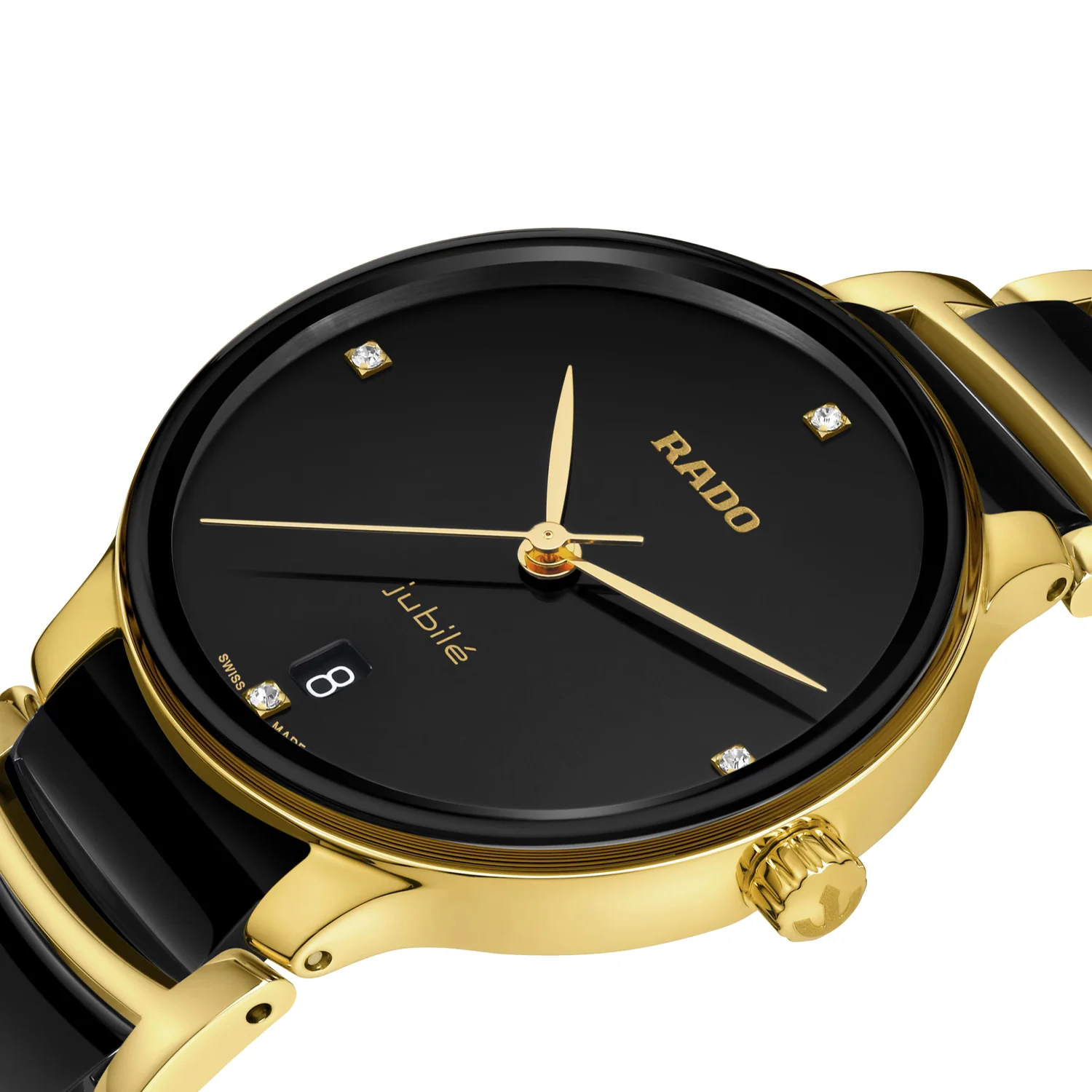 Rado - Centrix 35 mm Diamonds Ceramic & Gold PVD - R30039712 - Image 2