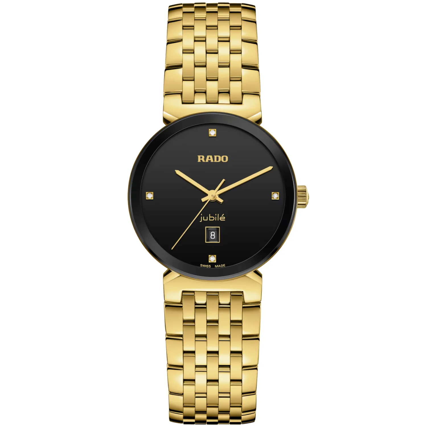 Rado - Florence 30 mm Diamonds Yellow Gold PVD - R48915703