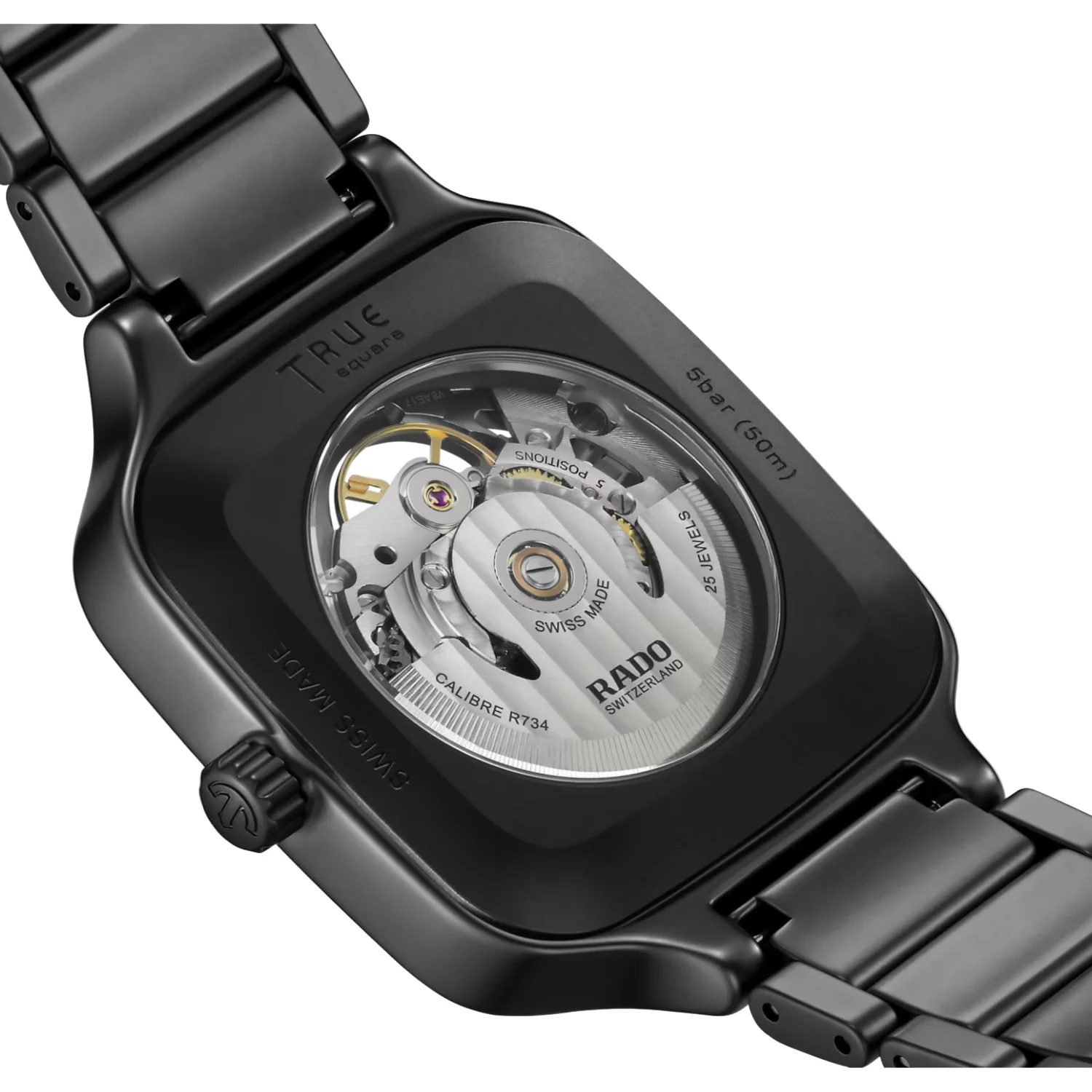 Rado - True Square 38 mm Automatic Ceramic Skeleton - R27197152 - Image 2