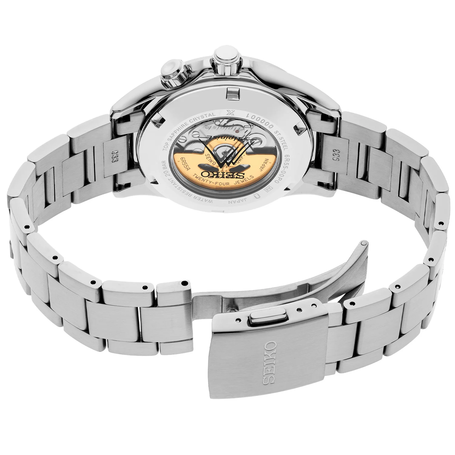 Seiko - Alpinist Black Compass Dial Steel Bracelet - SPB505 - Image 3