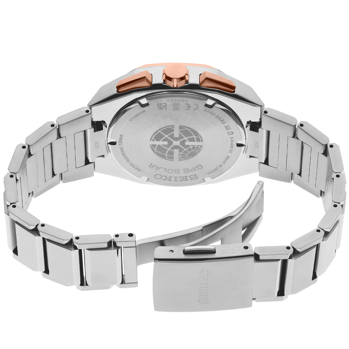 Seiko - Astron GPS Solar Titanium Rose Gold Finish Bezel - SSJ014 - Image 2