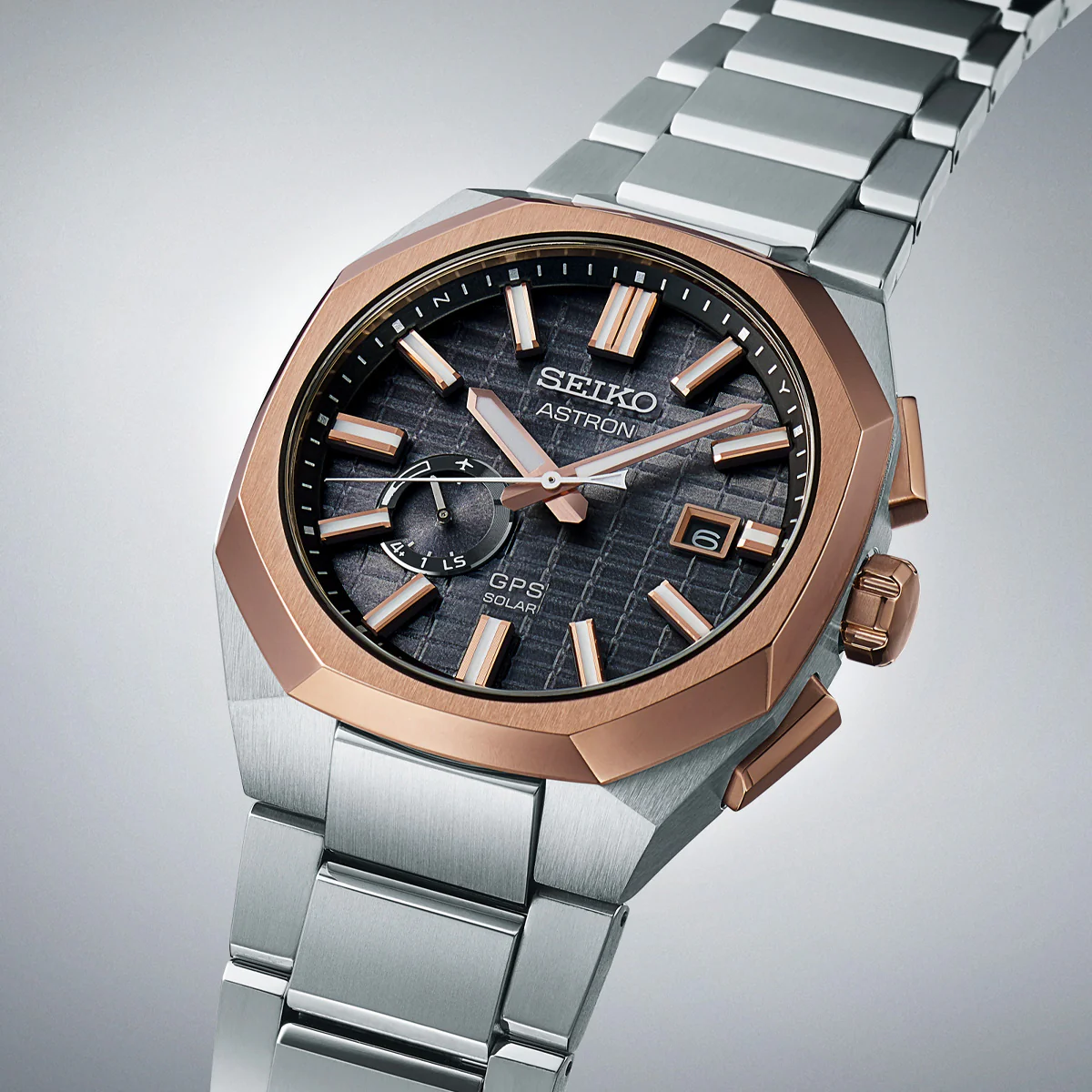 Seiko - Astron GPS Solar Titanium Rose Gold Finish Bezel - SSJ014 - Image 4