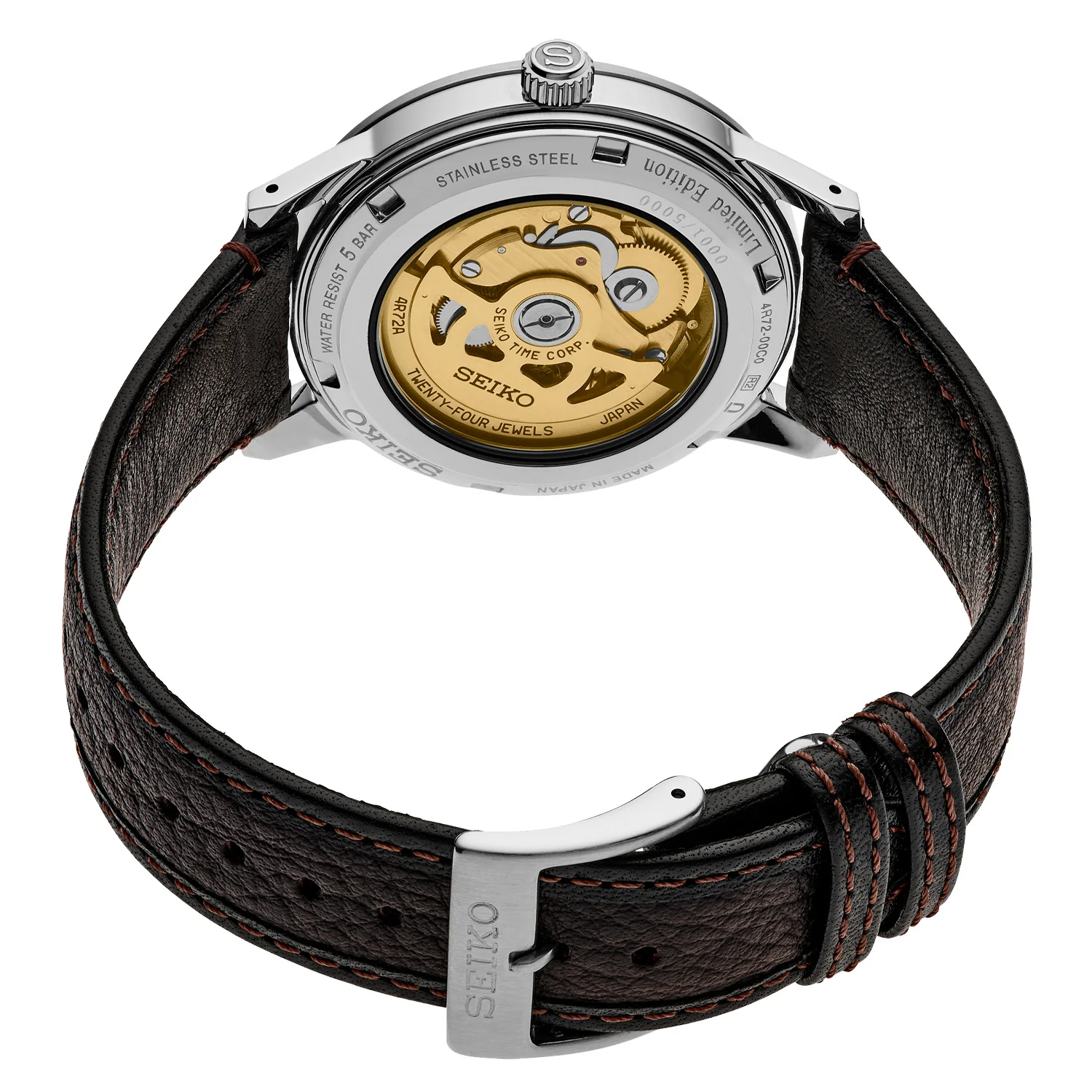 Seiko - Presage Style60's Black Skeleton Dial Automatic - SSA461 - Image 2