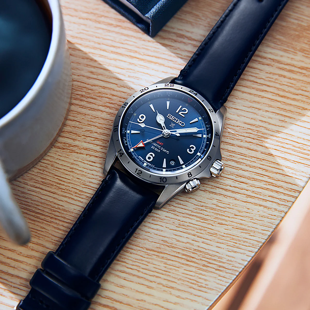 Seiko - Prospex Alpinist 1959 Mechanical Automatic GMT Blue Dial - SPB377 - Image 4