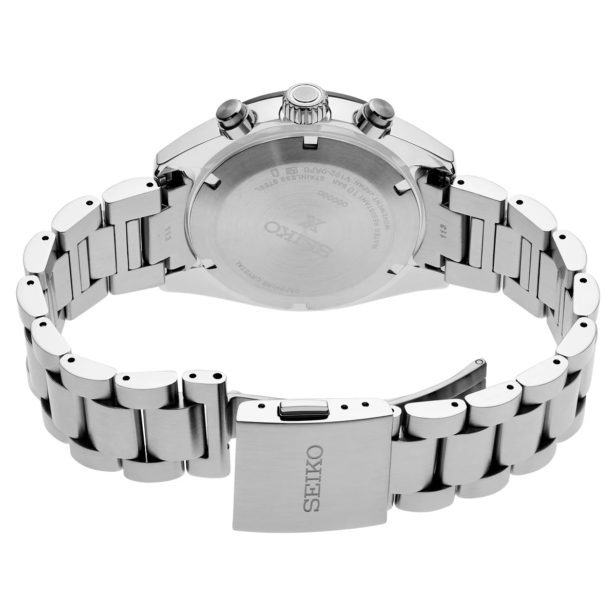 Seiko - Speedtimer Solar Chronograph White & Black Panda Dial - SSC961 - Image 2