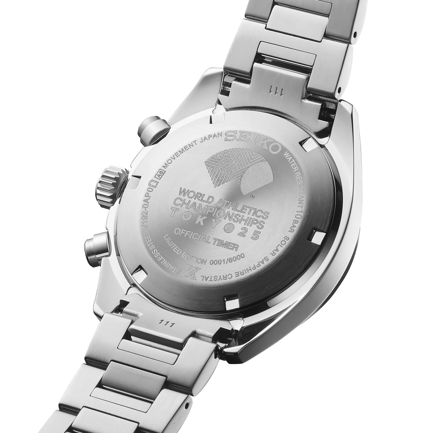 Seiko - Speedtimer Solar Chronograph World Athletics Championships Tokyo 25 - SSC955 - Image 3