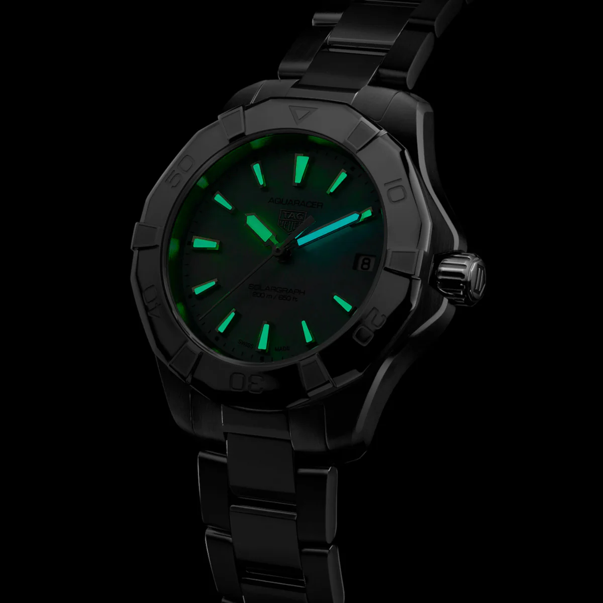 TAG Heuer - Aquaracer 34 mm Women's Solargraph MOP Dial - WBP1312.BA0005 - Image 4