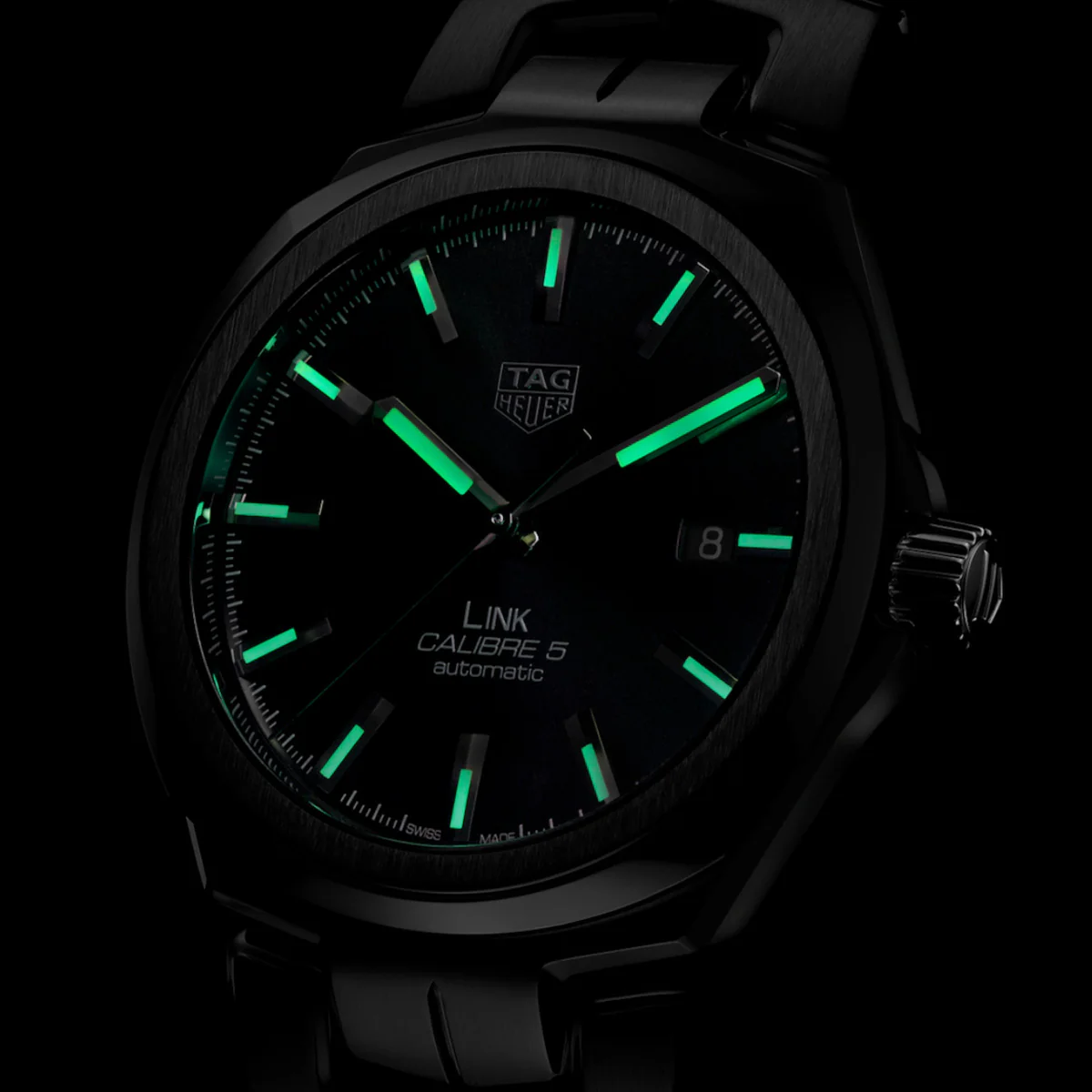 TAG Heuer - Link 41 mm Black Dial Caliber 5 Automatic - WBC2110.BA0603 - Image 3