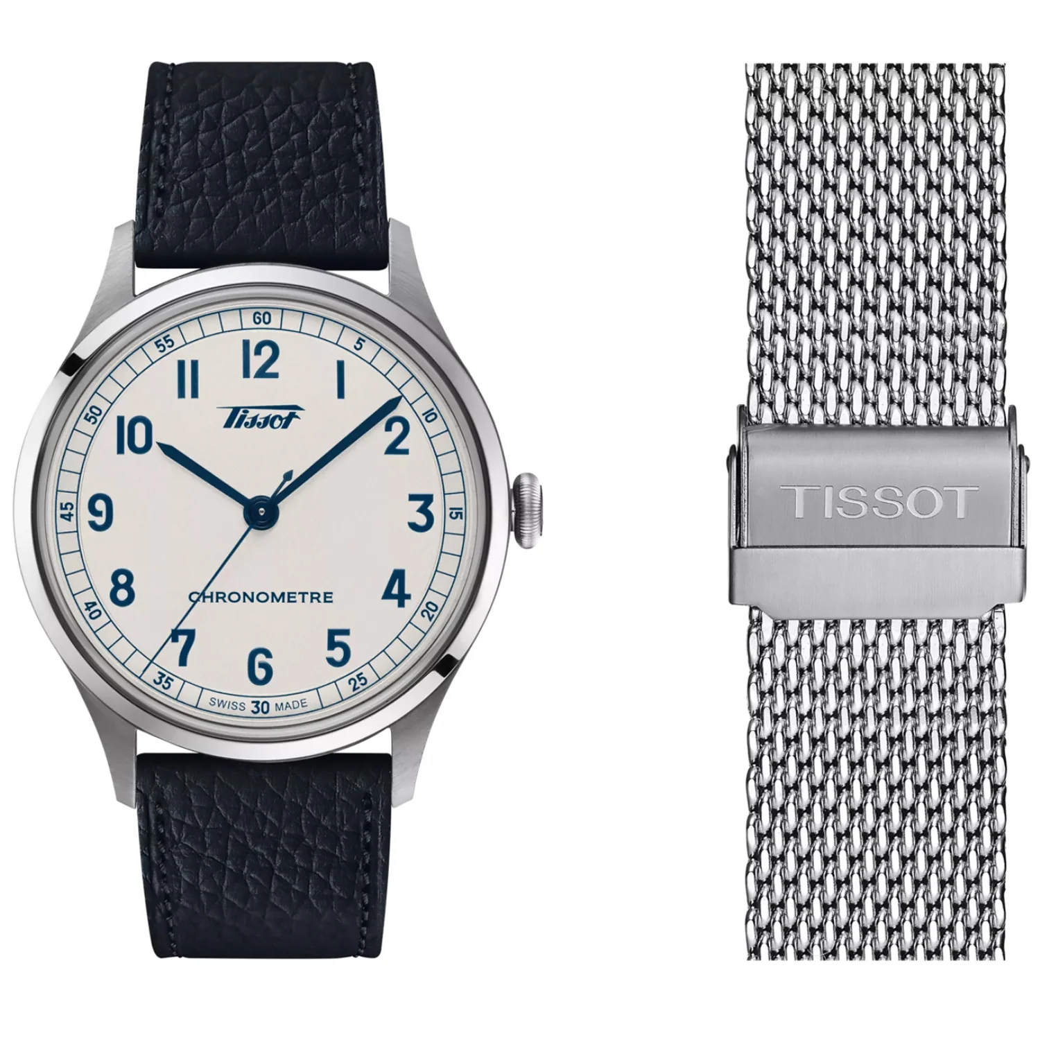 Tissot - Heritage 1938 Automatic COSC Chronometer Silver Dial - T1424641603200 - Image 4
