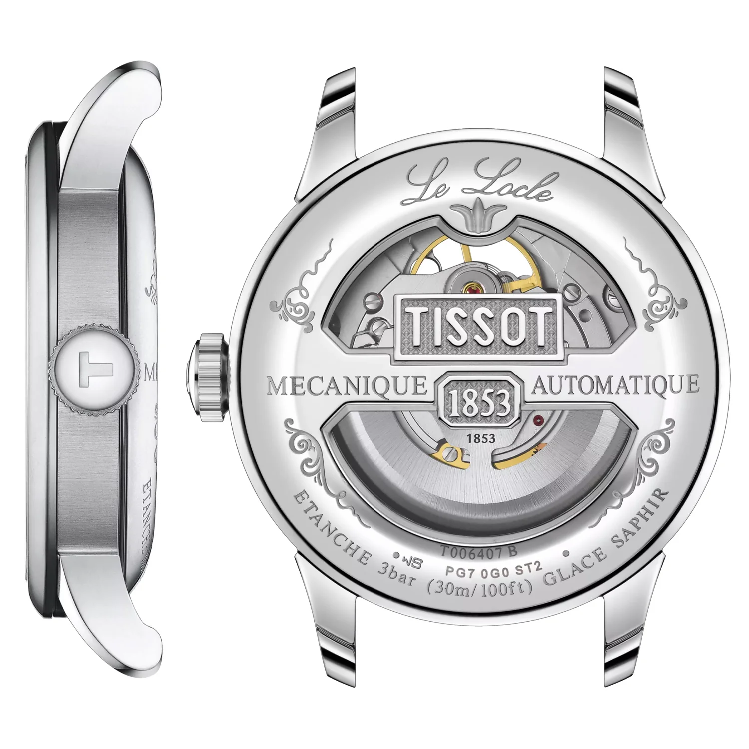 Tissot - Le Locle Powermatic 80 Open Heart - T0064071603301 - Image 2