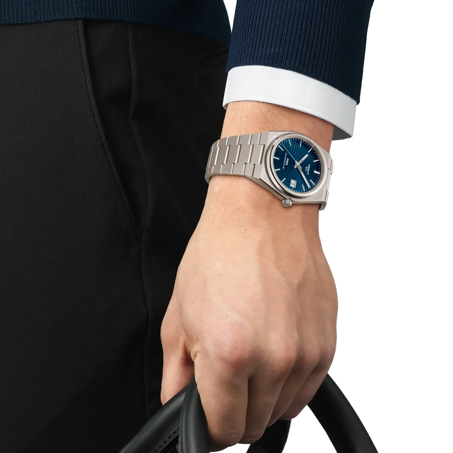Tissot - PRX Titanium 38 mm Automatic Blue Dial - T1378074404100 - Image 4