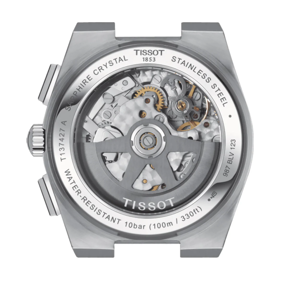 Tissot - PRX Automatic Chronograph White Dial Black Registers - T1374271101100 - Image 3