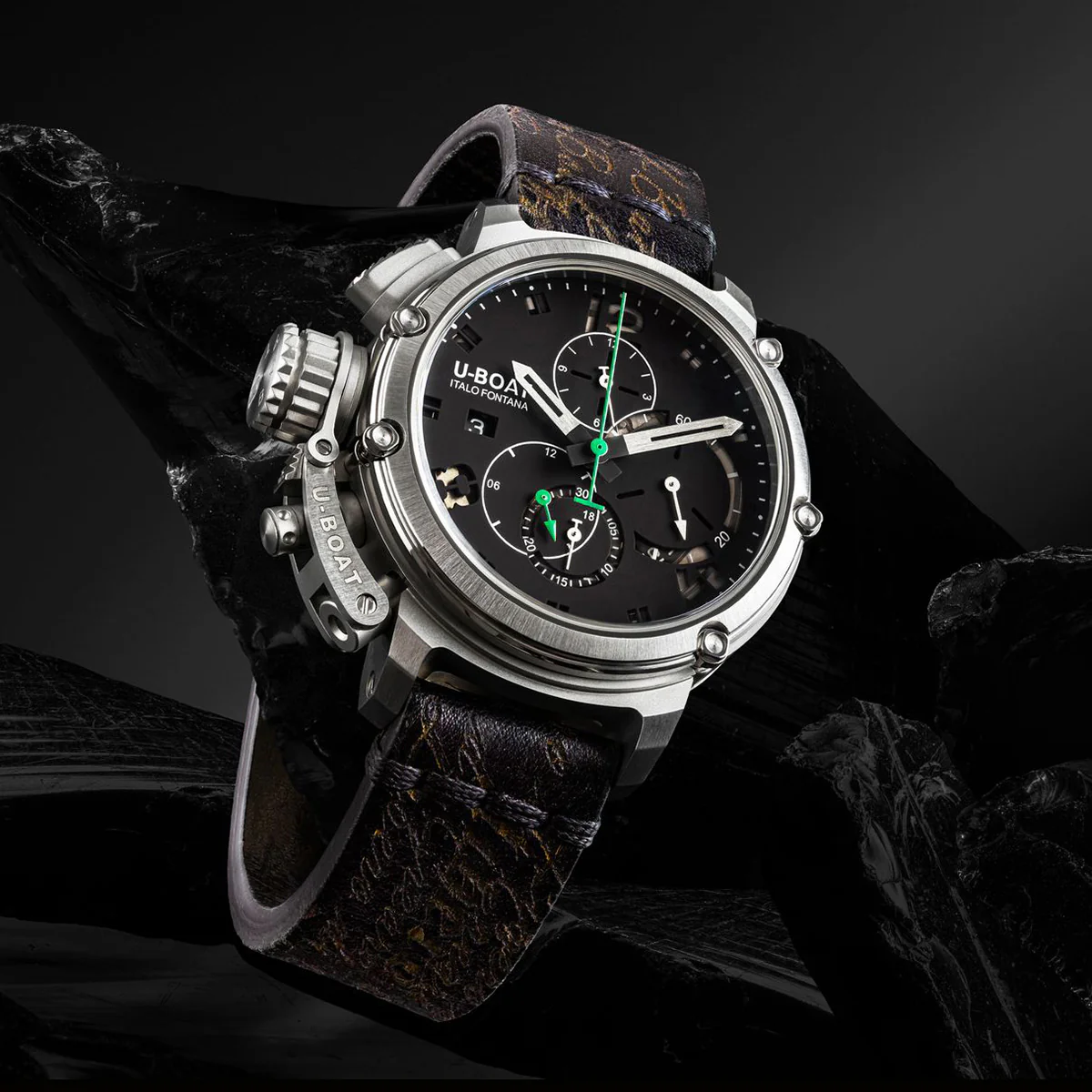 U-Boat - Chimera 46MM Sapphire Green Chronograph SS - 8528 - Image 3